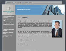 Tablet Screenshot of globalfinancialventures.com